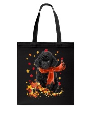 Autumn Leaves Scraf Toy Poodle 1 Tote Bag tile