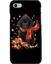 Autumn Leaves Scraf Toy Poodle 1 Phone Case tile