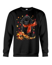 Autumn Leaves Scraf Toy Poodle 1 Crewneck Sweatshirt tile