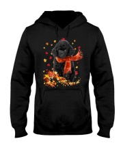 Autumn Leaves Scraf Toy Poodle 1 Hooded Sweatshirt front