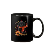 Autumn Leaves Scraf Toy Poodle 1 Mug tile
