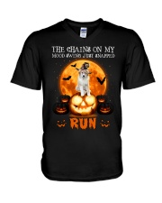 Snapped - Great Pyrenees 1 V-Neck T-Shirt tile
