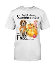 Into Fall - beagle Premium Fit Mens Tee tile