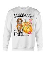 Into Fall - beagle Crewneck Sweatshirt tile