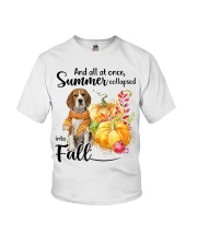 Into Fall - beagle Youth T-Shirt tile