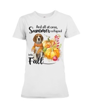 Into Fall - beagle Premium Fit Ladies Tee tile