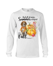 Into Fall - beagle Long Sleeve Tee tile