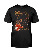 Leaf Scarf - Australian Shepherd 3 Classic T-Shirt front