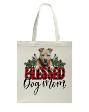 Blessed Dog Mom - Pitbulll 1 Tote Bag tile