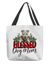 Blessed Dog Mom - Pitbulll 1 All-Over Tote tile