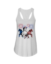 American Firework - Horses Ladies Flowy Tank tile