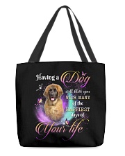 Happiest - Leonberger All-Over Tote tile