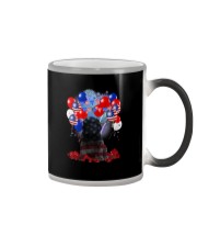4th July American - Flat Coated Retriever Color Changing Mug tile