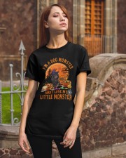 Monster - Black Long-haired Dachshund Classic T-Shirt apparel-classic-tshirt-lifestyle-06
