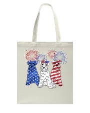 American Firework - Miniature Schnauzer Tote Bag tile