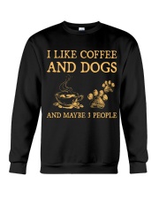 Coffee And Dogs Crewneck Sweatshirt tile