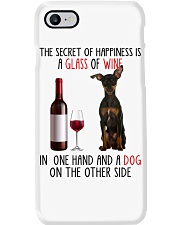 Happiness - Miniature Pinscher 2 Phone Case tile