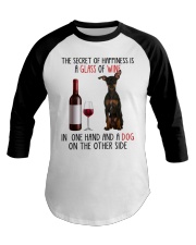 Happiness - Miniature Pinscher 2 Baseball Tee tile