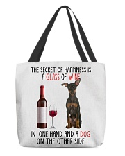 Happiness - Miniature Pinscher 2 All-Over Tote tile