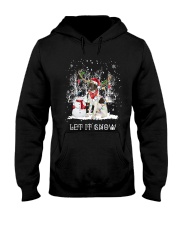 Xmas Reindeer - Borzoi Hooded Sweatshirt front
