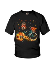 Autumn Bike - Yorkipoo Youth T-Shirt tile