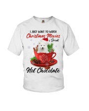 Hot Chocolate - Samoyed Youth T-Shirt tile