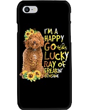 I Am Happy Go Lucky labradoodle Phone Case tile
