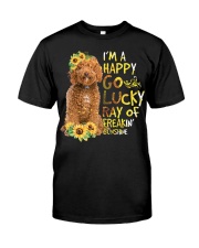 I Am Happy Go Lucky labradoodle Premium Fit Mens Tee tile