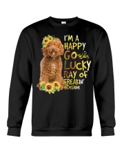 I Am Happy Go Lucky labradoodle Crewneck Sweatshirt tile