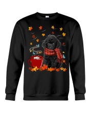 Hot Chocolate - BLACK Toy Poodle Crewneck Sweatshirt tile
