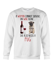 She Also Needs - Pug Crewneck Sweatshirt tile