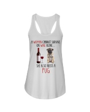 She Also Needs - Pug Ladies Flowy Tank tile