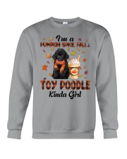 Pumpkin Kinda - BLACK Toy Poodle Crewneck Sweatshirt tile
