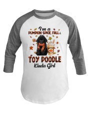 Pumpkin Kinda - BLACK Toy Poodle Baseball Tee tile