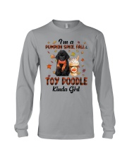 Pumpkin Kinda - BLACK Toy Poodle Long Sleeve Tee tile