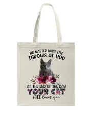 At The End - Cat 3 Tote Bag tile