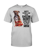 Father Day - American Staffordshire Terrier Classic T-Shirt front