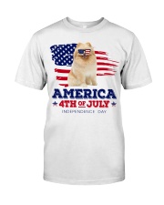 American 4th july - Pomeranian Classic T-Shirt front