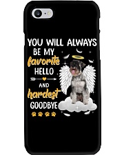 Hardest Goodbye - Standard Schnauzer Phone Case tile