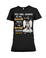 Hardest Goodbye - Standard Schnauzer Premium Fit Ladies Tee tile