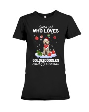 Just A Girl - Goldendoodle Premium Fit Ladies Tee tile