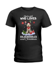 Just A Girl - Goldendoodle Ladies T-Shirt tile
