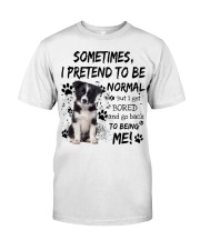 Sometimes - Border Collie Classic T-Shirt front