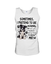 Sometimes - Border Collie Unisex Tank tile