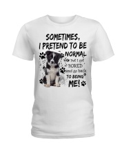 Sometimes - Border Collie Ladies T-Shirt tile