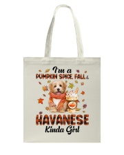 Pumpkin Kinda - Havanese 3 Tote Bag tile