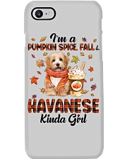 Pumpkin Kinda - Havanese 3 Phone Case tile
