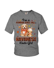 Pumpkin Kinda - Havanese 3 Youth T-Shirt tile