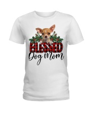 Blessed Dog Mom - TAN Chihuahua 2 Ladies T-Shirt tile
