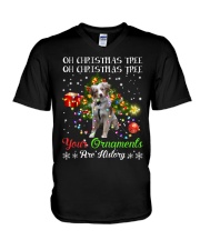 Ornament - RED MERLE Australian Shepherd V-Neck T-Shirt tile